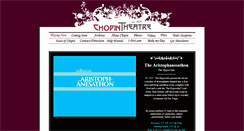 Desktop Screenshot of chopintheatre.com