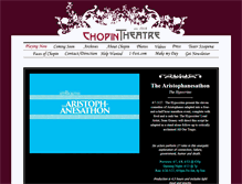 Tablet Screenshot of chopintheatre.com